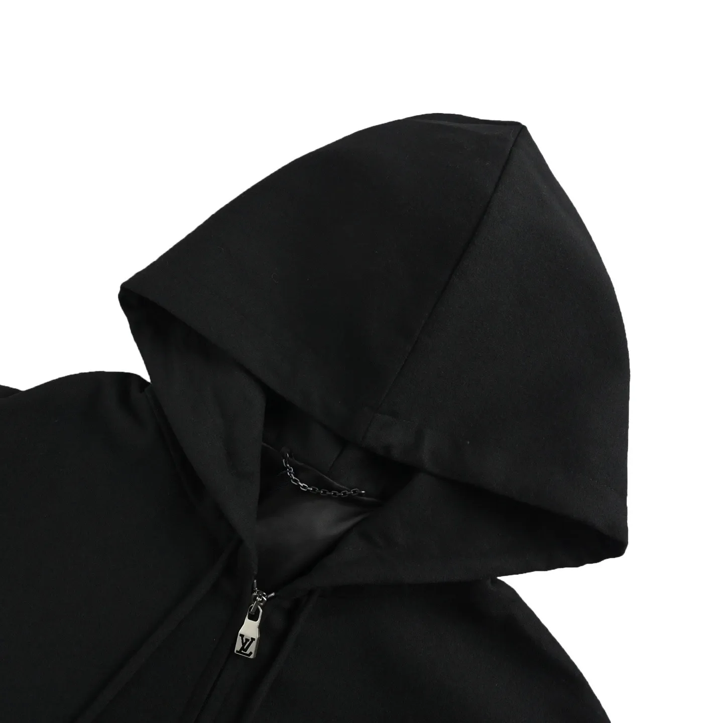 Louis Vuitton/Louis Vuitton 25Fw metal logo suit zipper hooded jacket